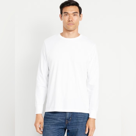 🆕 3-Pack Old Navy Men’s Rotation Crew Neck Long Sleeve T-Shirt White XLarge XL - Picture 2 of 14